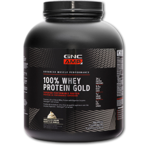 پروتئین وی گلد جی ان سی-GNC AMP 100% Whey Protein Gold
