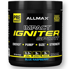 پمپ ایمپکت IGNITER آلمکس-Allmax Nutrition Impact IGNITER