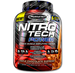 پروتئین وی نیتروتک پاور ماسل تک-NitroTech Power MuscleTech