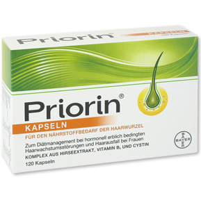 کپسول ضد ریزش مو پریورین بایر-Bayer Priorin Anti Hair Loss Capsules