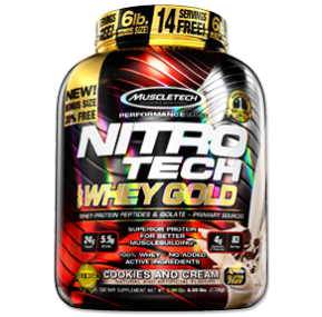 نیتروتک وی گلد ماسل تک -MuscleTech Nitro-Tech 100% Whey Gold