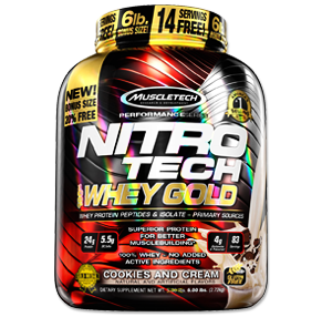 نیتروتک وی گلد ماسل تک -MuscleTech Nitro-Tech 100% Whey Gold