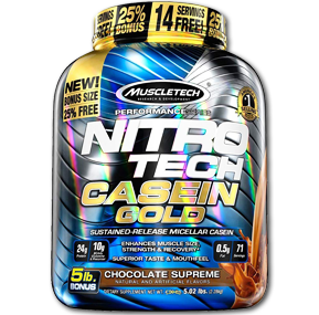 گلد کازئین نیتروتک ماسل تک-NitroTech Casein Gold MuscleTech