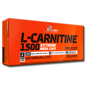 ال کارنیتین مگا کپس الیمپ-L-Carnitine 1500 Extreme Mega Caps Olimp